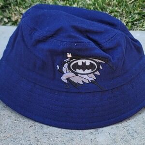 Vtg 1999 Warner Bros DC Comics Batman Kids Bucket Hat